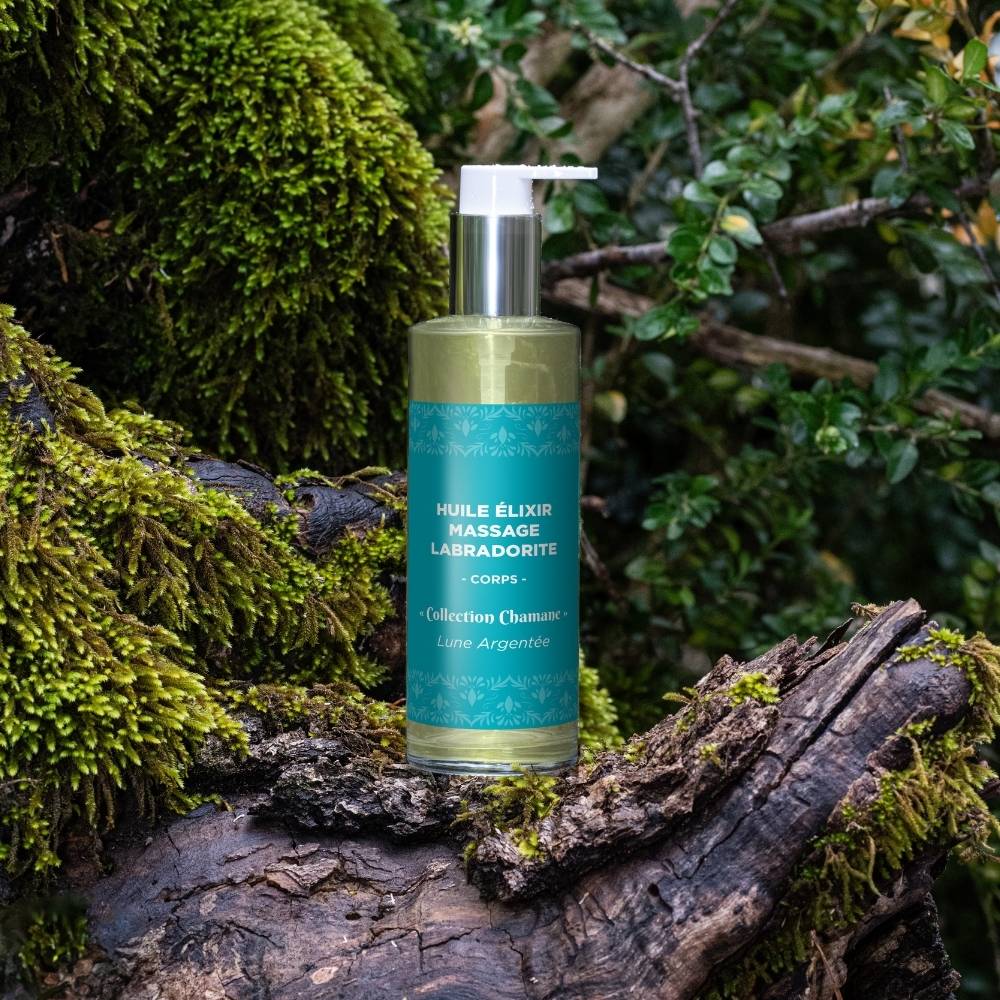 Huile Elixir de Massage Labradorite - Lune Argentée