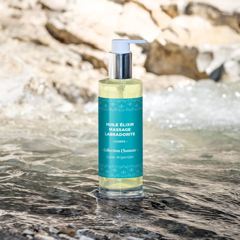 Huile Elixir de Massage Labradorite - Lune Argentée