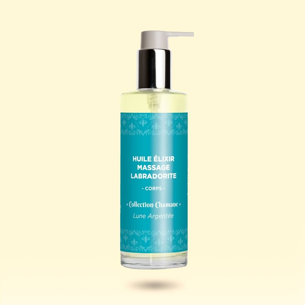 Huile Elixir de Massage Labradorite - Lune Argentée