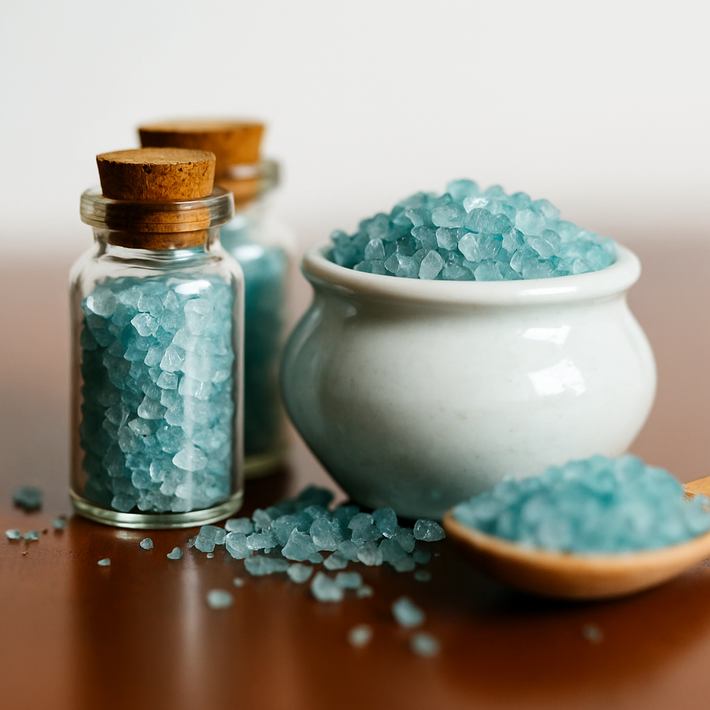 Flacon huile célestine massage – purification et douceur sacrée