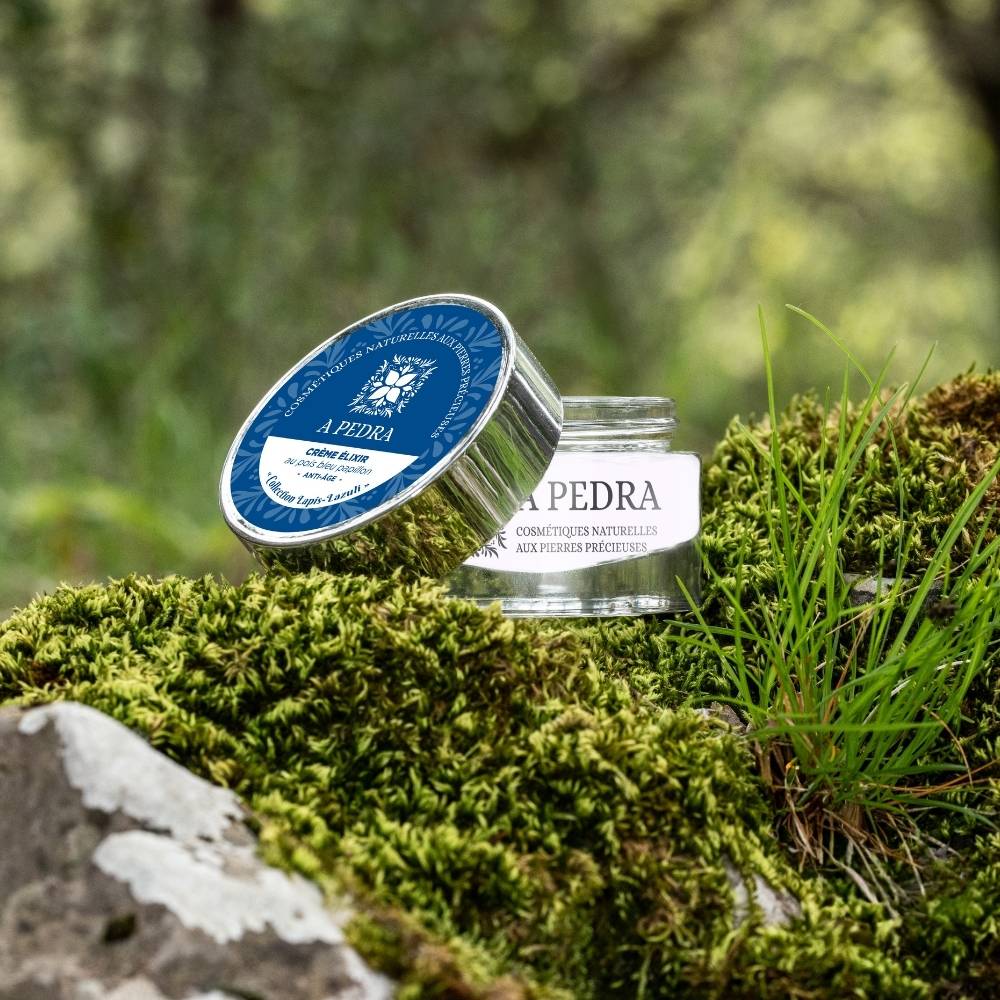 Crème Régénérante & Éclat – Élixir au Pois Bleu Papillon & Lapis Lazuli