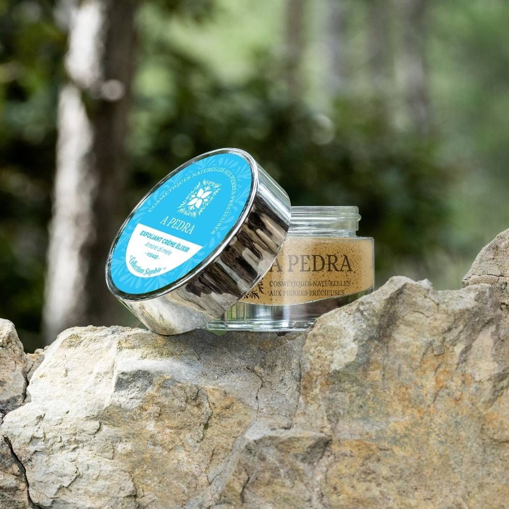 Exfoliant Crème Doux & Éclat – Élixir Amore di Mele au Miel Corse & Saphir Bleu
