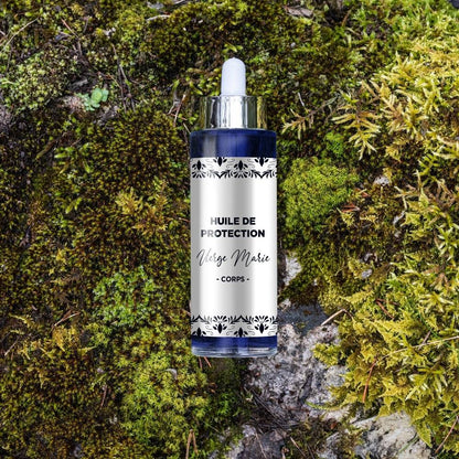 Huile Douce & Apaisante – Élixir Vierge Marie à la Célestine & Aigue-Marine