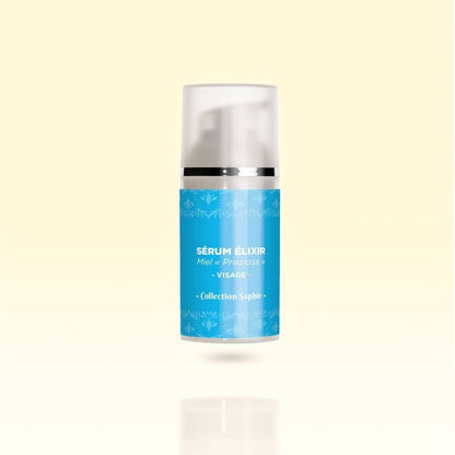 Sérum Anti-Âge Hydratant & Éclat – Élixir Preziosa au Miel Corse & Saphir Bleu