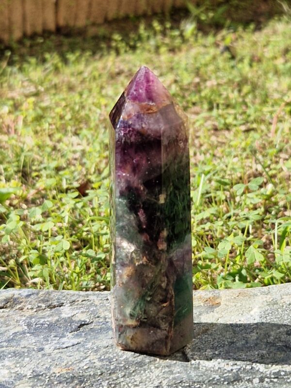 Pointe en Fluorite Multicolore – Image 3