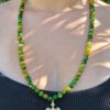 Collier en Agate Yellow et Green