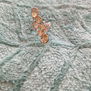 BAGUE ARGENT EN CITRINE VÉRITABLE